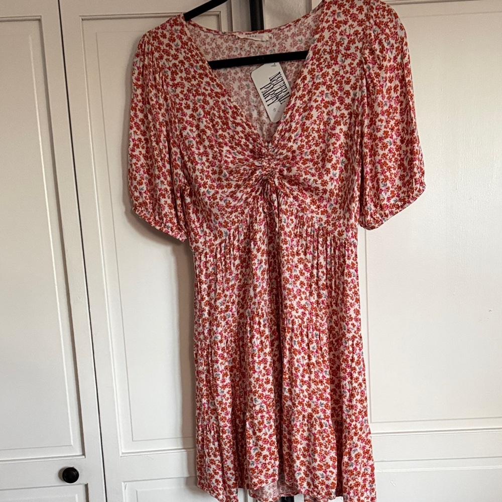 GUC Lush M Babydoll Dress with front Ruching